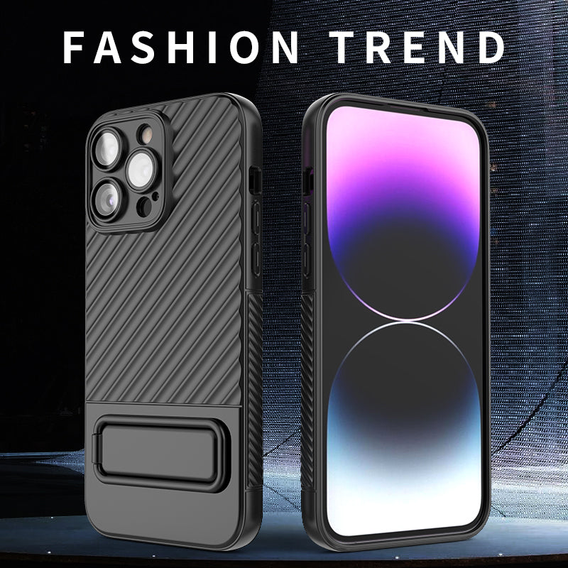 For iPhone 13 Pro 6.1 inch Soft TPU Phone Case Rugged Protective Kickstand Cover with Camera Lens Protector For iPhone 13 Pro 6.1 inch Soft TPU Phone Case Rugged Protective Kickstand Cover with Camera Lens Protector